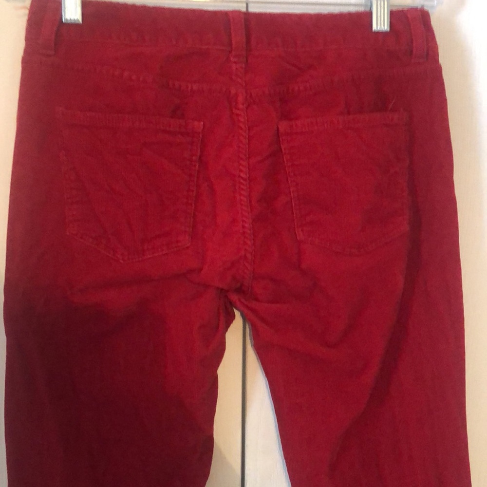 Woman’s rare fall red curvy Petite red Talbots Corduroy pants